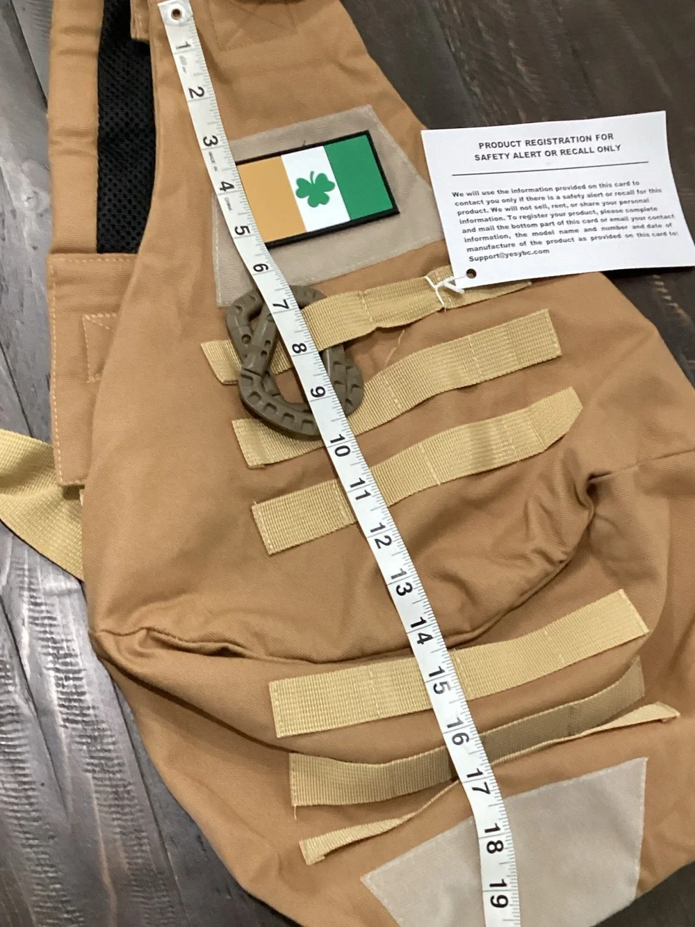 Tactical Tan Sling Backpack for Men